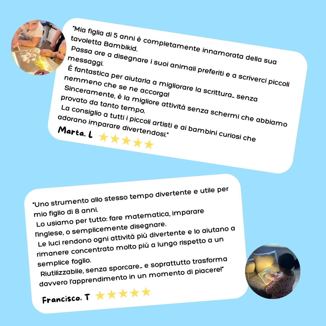 Tavoletta Luminosa Educativa – Stimola la Creatività Senza Schermi